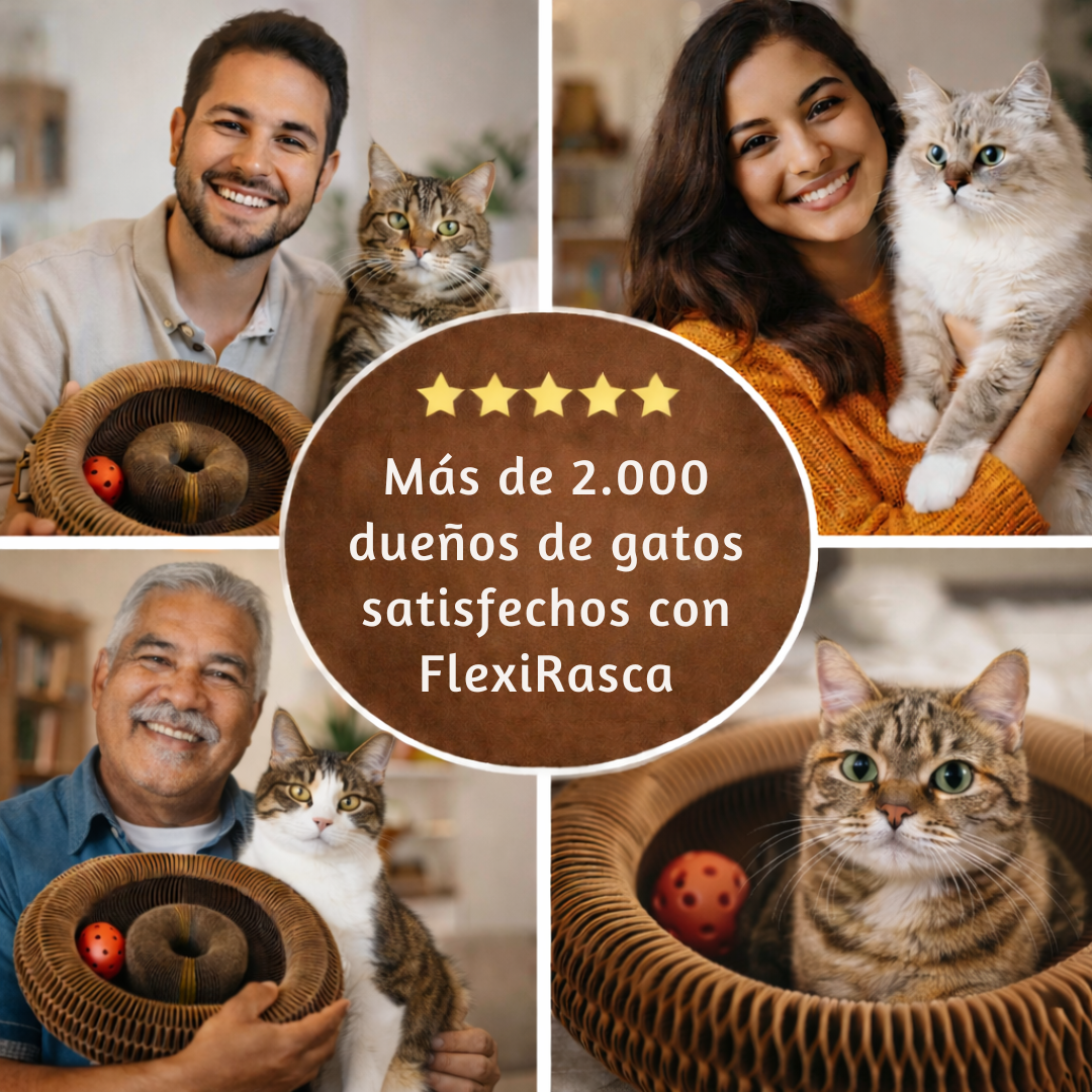 FlexiRasca™ - Rascador Antiestrés para Gatos